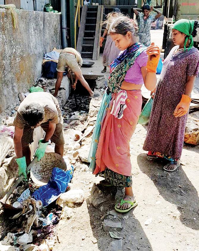 Toiling on: Migrant workers from drought-hit districts have found a way to get back on their feet through the BMC’s new initiative