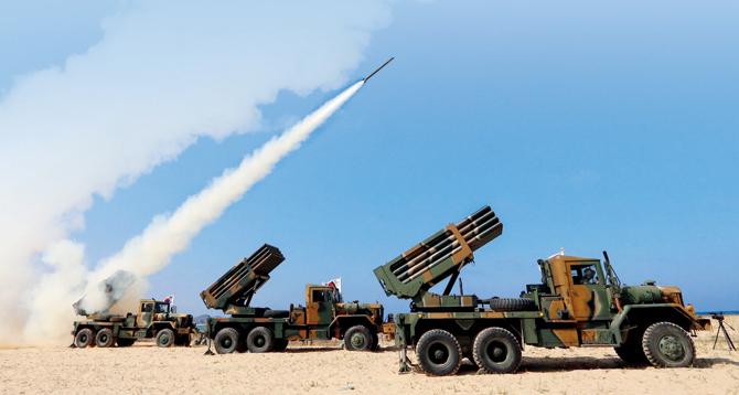 The new 88-second video showed rockets fired from mobile launchers in the North. Representative Pic
