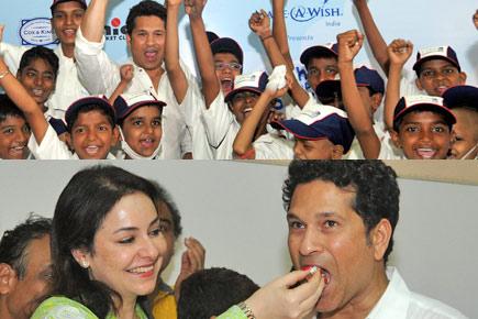 When Sachin brought a smile on the faces of cancer-affected kids