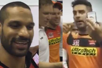 Watch video: Dhawan, Yuvraj and Sunrisers' players sing 'victory song'