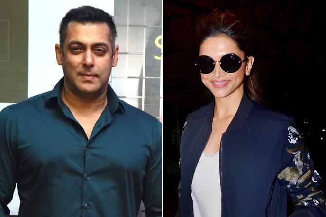Salman Khan and Deepika Padukone