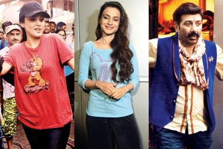 Sunny Deol, Preity Zinta, Ameesha Patel shoot for 'Bhaiyyaji Superhitt' in Mumbai