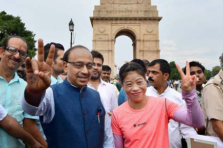 Goel, Mary Kom launch campaign to wish Indian Olympic team