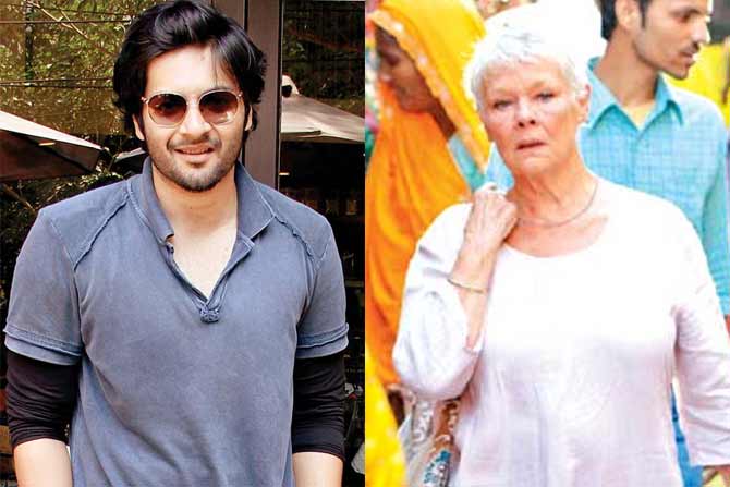 Ali Fazal and Judi Dench
