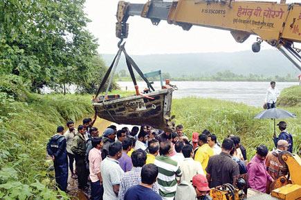Mahad bridge collapse: Truck that fell into Savitri, missing since 2005