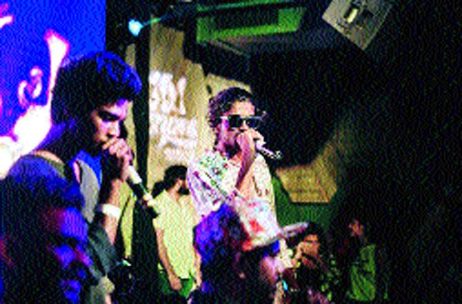 Akhlesh Sutar a.k.a MC Mawali (right)