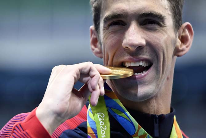 Olympic swimming legend Michael Phelps