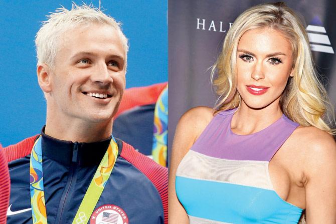 Ryan Lochte and Kayla Rae Reid (right). Pics/getty images