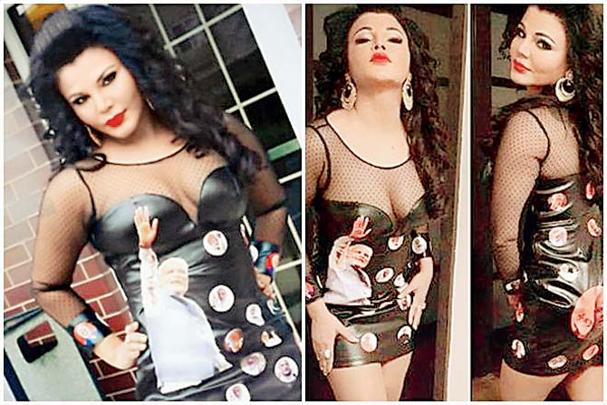 An FIR has been filed at the Kankroli police station on Friday against Bollywood starlet Rakhi Sawant for wearing a dress with pictures of Prime Minister Narendra Modi