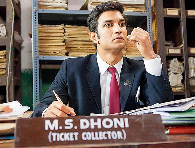 Sushant Singh Rajput in a still from the biopic