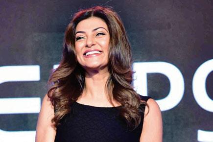 Spotted: Sushmita Sen at a smartphone launch event