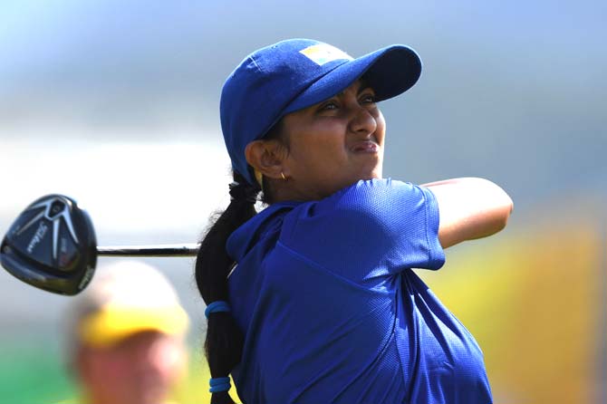 Aditi Ashok. Pic/AFP