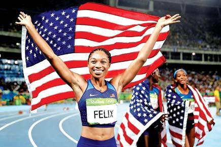 Rio 2016: Record fifth gold for Allyson Felix as US women win 4x100m relay