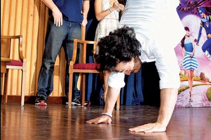 This photo proves no one can bend it like Tiger Shroff!