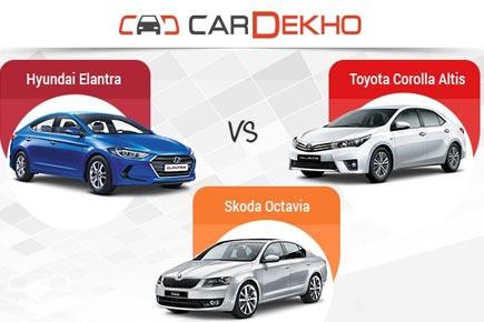 Spec comparison: Hyundai Elantra vs Toyota Corolla Altis vs Skoda Octavia