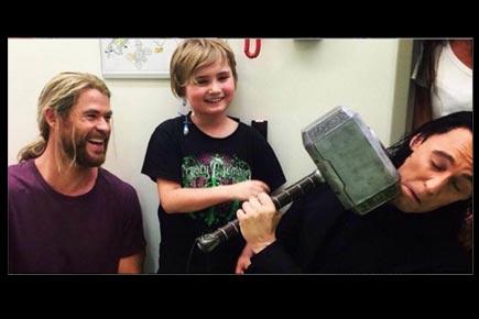 When Thor and Loki surprised kids at hospital in Brisbane