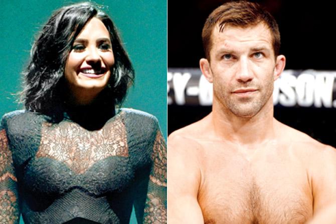 Demi Lovato and Luke Rockhold and. Pics/Getty Images