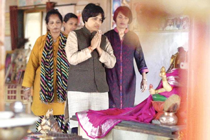 A screen grab of the video of Trupti Desai. Though she challenges religious dogma, Desai is a believer