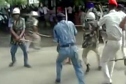 Watch video: Police beat protesting students in Bihar after scuffle