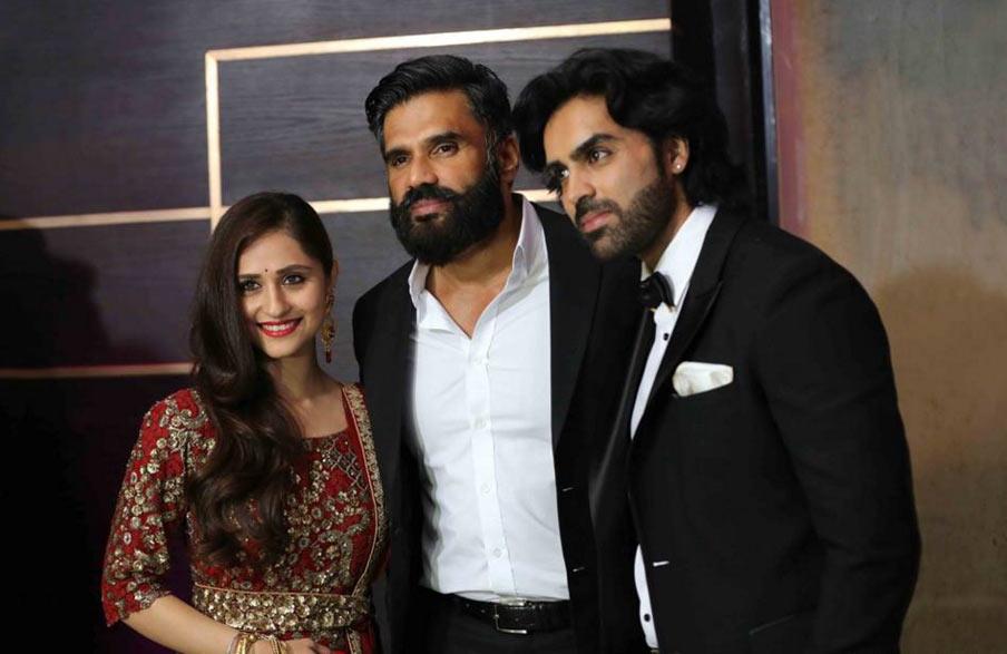 Bollywood actor Suniel Shetty was among the guests at the wedding. 