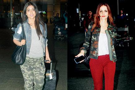 Sussanne Khan and Shriya Saran sport military prints in style!