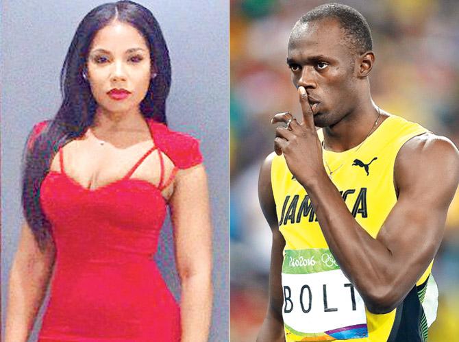 Usain Bolt and Kasi Bennett