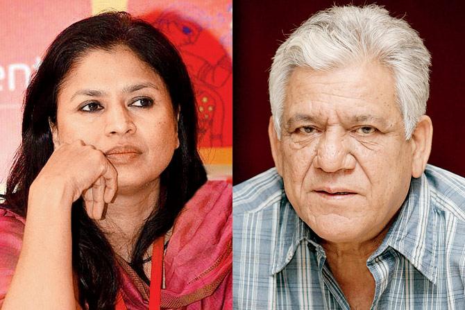 Seema Kapoor and Om Puri