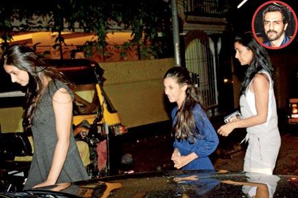 Arjun Rampal's dinner outing with family in Bandra