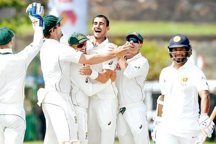 Pacer Mitchell Starc stars as Aussies dominate Day 1 against SL