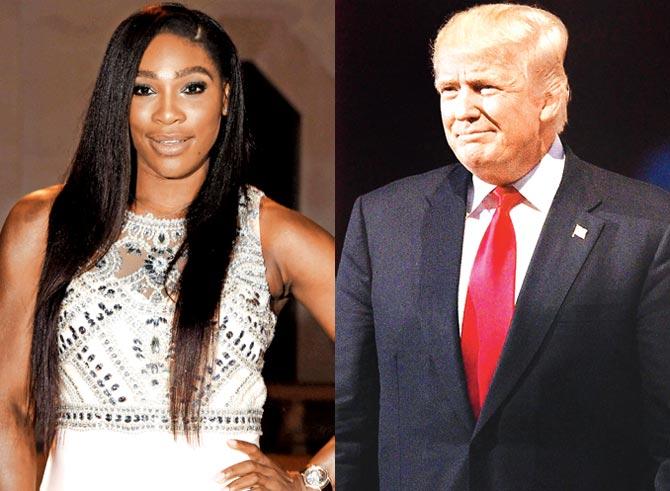 Serena Williams and Donald Trump