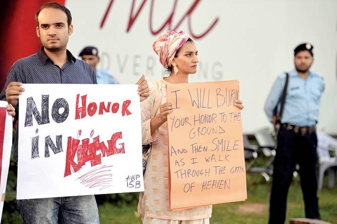 Activists came out in droves to demand action after the issue of honour killings was thrust in the spotlight after Qandeel Baloch’s murder by her brother