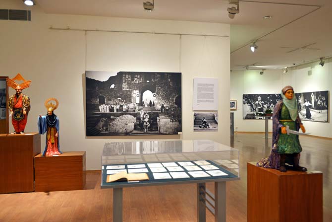 An installation at The Theatre of E Alkazi exhibition presented by Art Heritage and the Alkazi Foundation for the Arts held in New Delhi in early 2016An installation at The Theatre of E Alkazi exhibition presented by Art Heritage and the Alkazi Foundation for the Arts held in New Delhi in early 2016