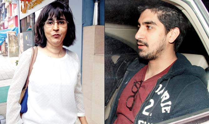Ragini Nagar filed the complaint yesterday (right) Ayan Mukerji has denied the allegation against him