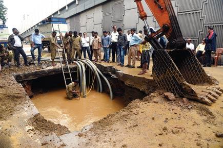 Mumbai: Burst pipeline patched up, but dent in road to stay