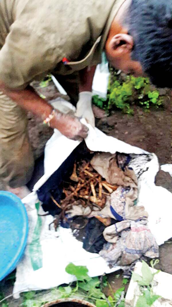 Bones found buried at Santosh Pol’s farmhouse