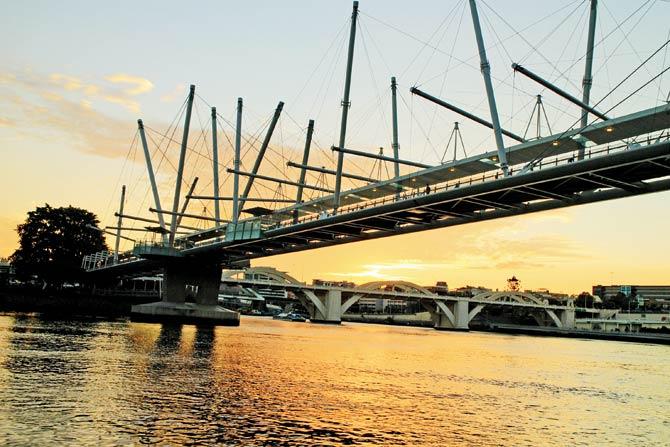 The glimmering Brisbane river is almost a constant companion as you explore the city. Pic/Rosalyn D’Mello
