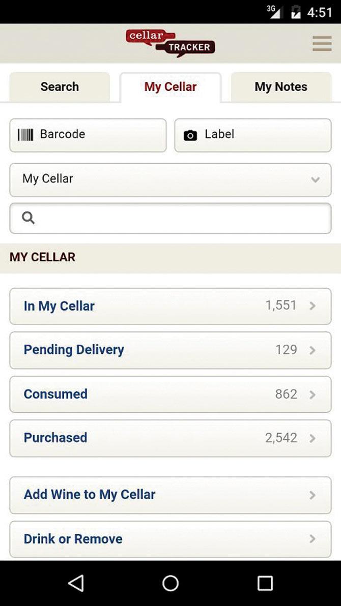 Cellar Tracker