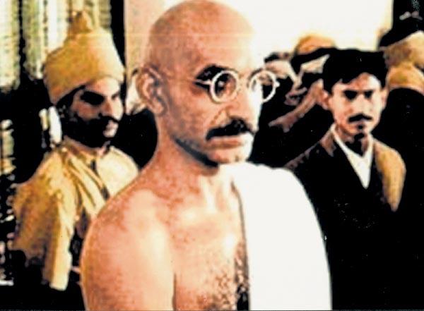 A scene from the film Gandhi