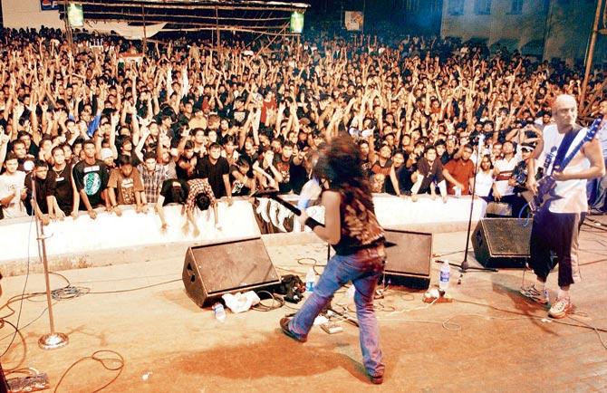 An I-Day Rock concert at Rang Bhavan in 2002. Pic/mid-day archives