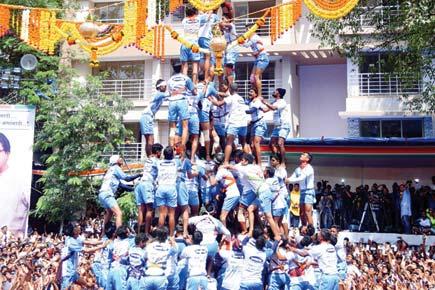 Mumbai: Cops rain on dahi handi after-party