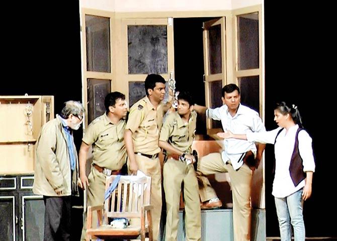 A still from the award-winning production Khidki, which is an adaptation of the 1970 play, Accidental Death of an Anarchist