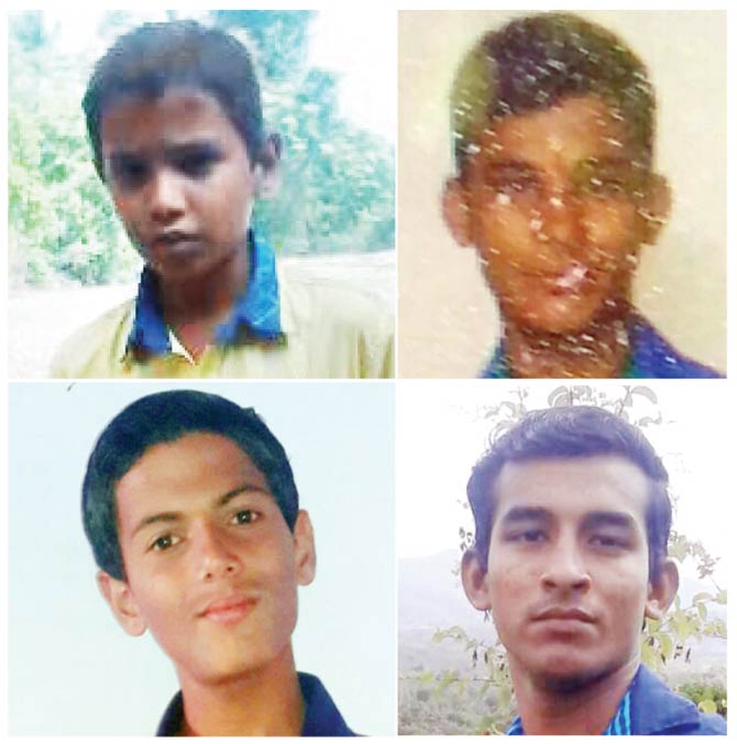 Missing: (Top to bottom clockwise) Sunny Palav, Sujit Vishwakarma, Rohan Jadhav and Chetan Kalap. Pics/Hanif Patel