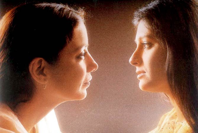 Shabana Azmi and Nandita Das in a still from ‘Fire’