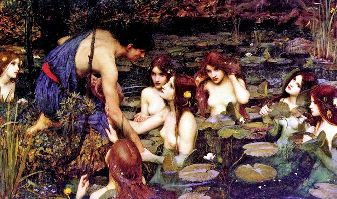 Hylas and the Nymphs (1896) by John William Waterhouse