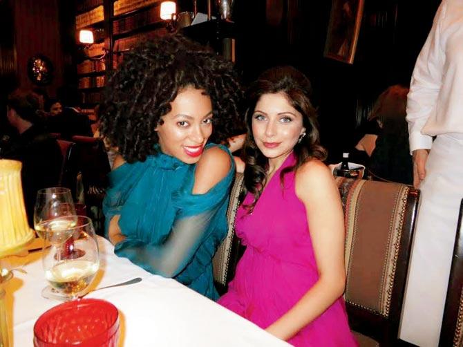 Solange Knowles and Kanika Kapoor