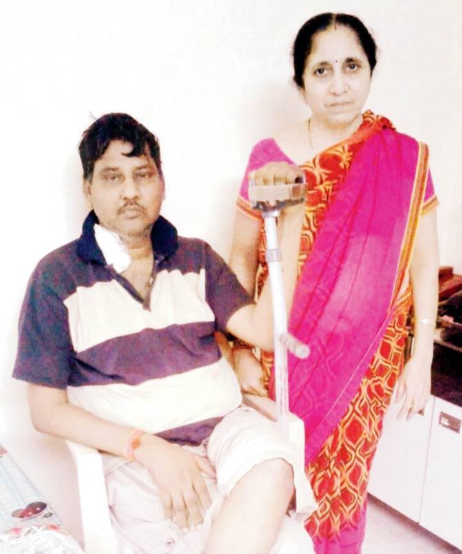 Tansukh Mehta and his wife
