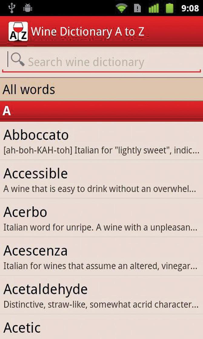 Wine Dictionary
