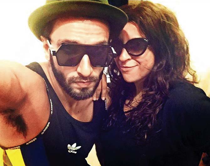 Ranveer Singh and Zoya Akhtar clicked a selfie in dark glasses for the Kala Chashma Challenge in time for Katrina’s film Baar Baar Dekho