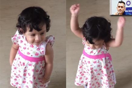 Watch video: Dhoni teaches daughter Ziva the march-past on I-Day