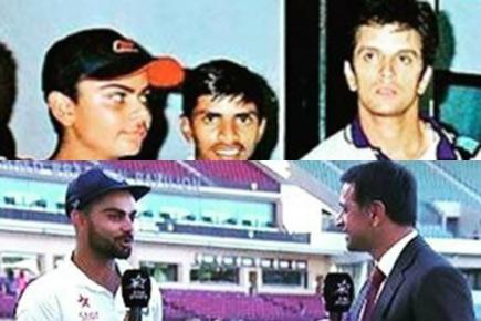 Dreams come true! Virat Kohli's shares 'then and now' pic with Rahul Dravid